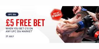 UFC 304 - Bet £10 and Get a £5 Free Bet