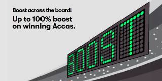 Up to 100% boost on winning Accas