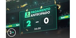 Oferta de Pagamento Antecipado - 2 Gols de Vantagem