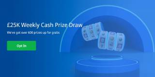 £25K Weekly Cash Prize Draw
