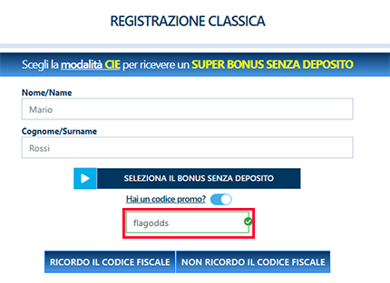 betflag registrazione