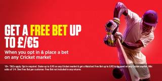 Cricket Free Matched Bet up to £5