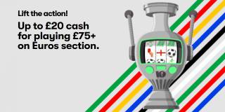 Up to £20 Cash for Play £75+